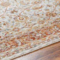 Dyan Cream Textured Rug with Fringes - Ornate Home