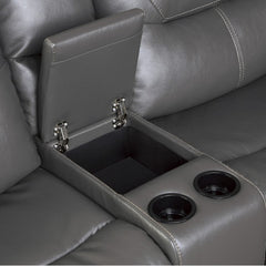 Dyersburg Gray 6-Piece Power Reclining Sectional with Left Chaise - Ornate Home