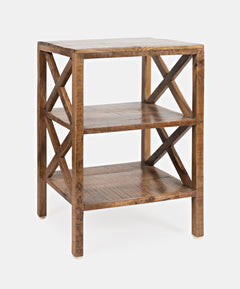 Dylan Amber X Side Accent Table - Ornate Home