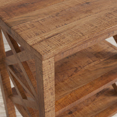 Dylan Amber X Side Accent Table - Ornate Home