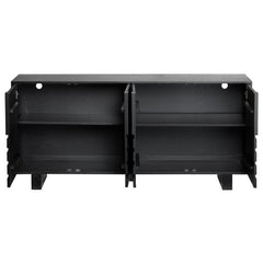 Dylan Black 4 Door Sideboard - Ornate Home