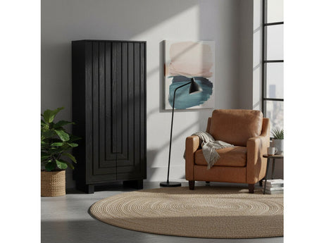 Dylan Black Shoe Cabinet - Ornate Home