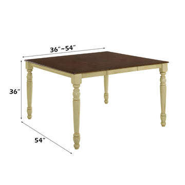 Dylan Buttermilk & Oak Counter Height Table - Ornate Home