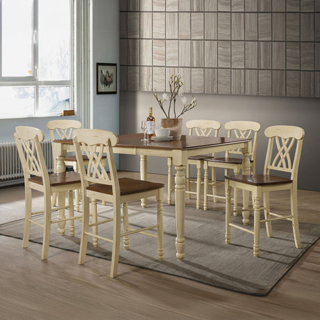 Dylan Buttermilk & Oak Counter Height Table - Ornate Home