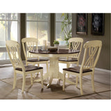 Dylan Buttermilk & Oak Round Dining Table - Ornate Home