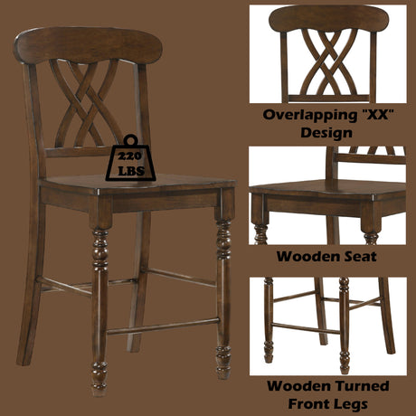 Dylan Counter Height Chair (Set-2) - Ornate Home