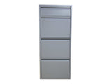 Dylan Gray Metal 4 Doors Shoe Cabinet - Ornate Home