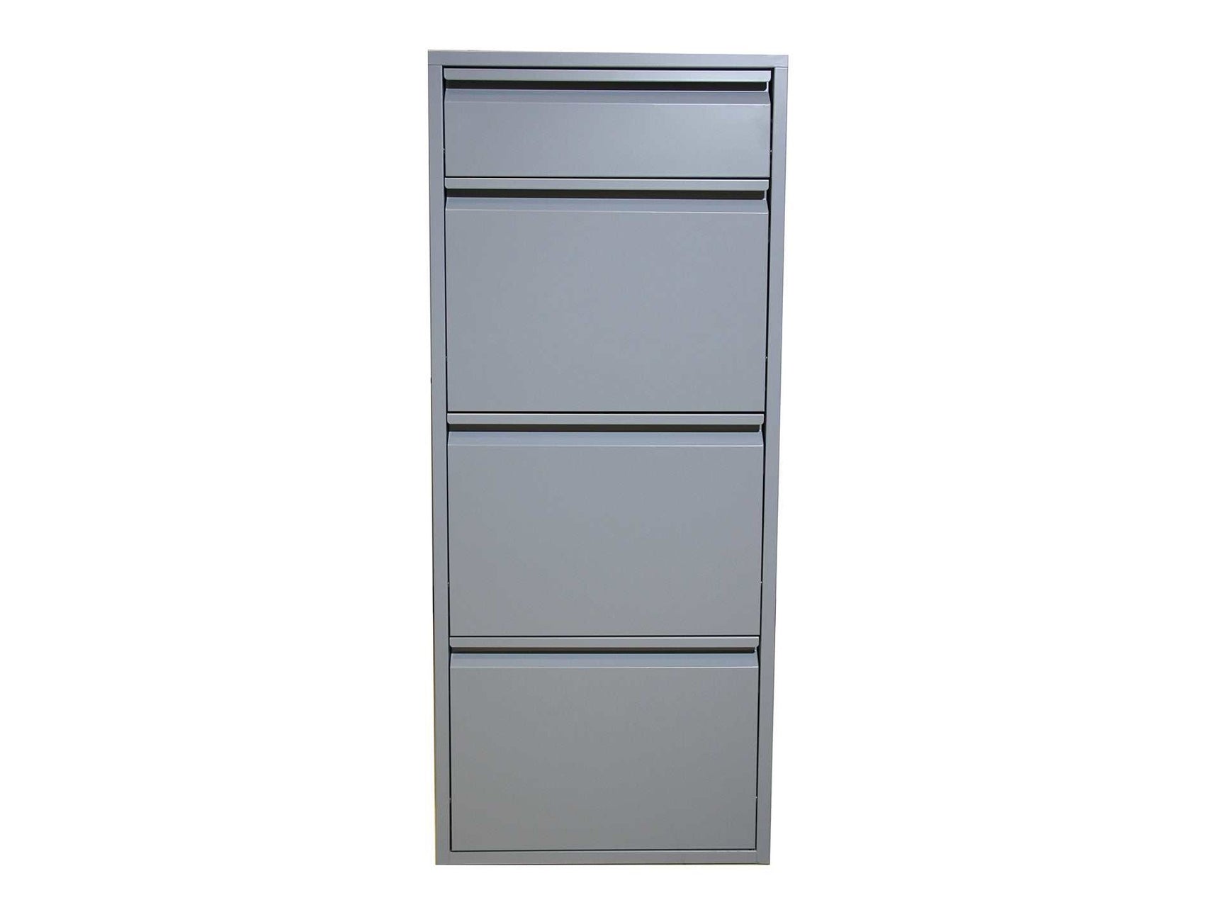 Dylan Gray Metal 4 Doors Shoe Cabinet - Ornate Home