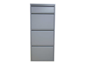 Dylan Gray Metal 4 Doors Shoe Cabinet - Ornate Home