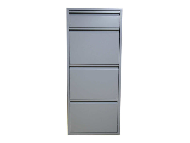 Dylan Gray Metal 4 Doors Shoe Cabinet - Ornate Home