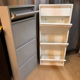 Dylan Gray Metal 4 Doors Shoe Cabinet - Ornate Home