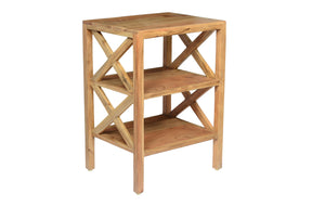 Dylan Natural X Side Accent Table - Ornate Home