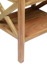 Dylan Natural X Side Accent Table - Ornate Home