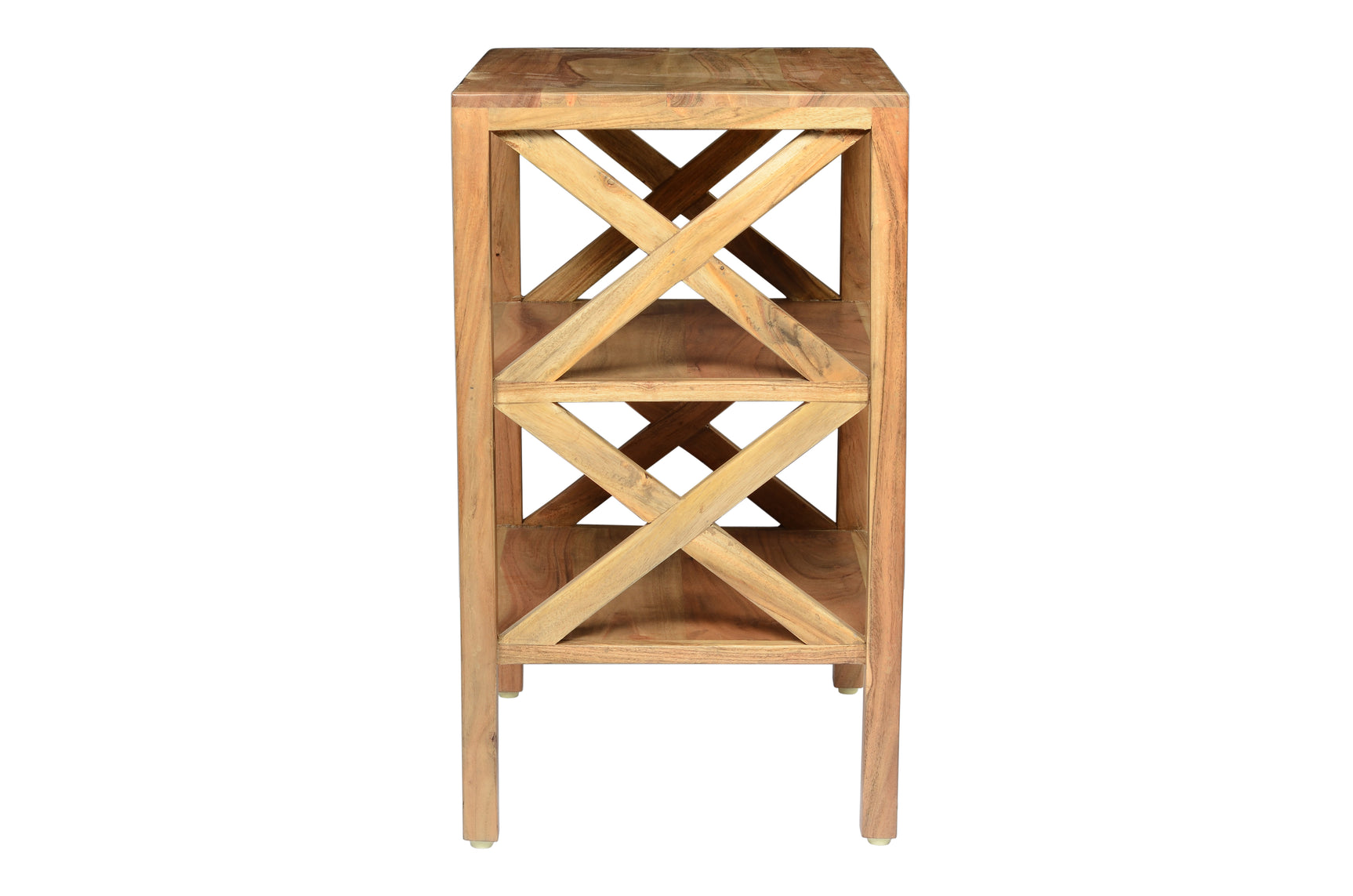 Dylan Natural X Side Accent Table - Ornate Home