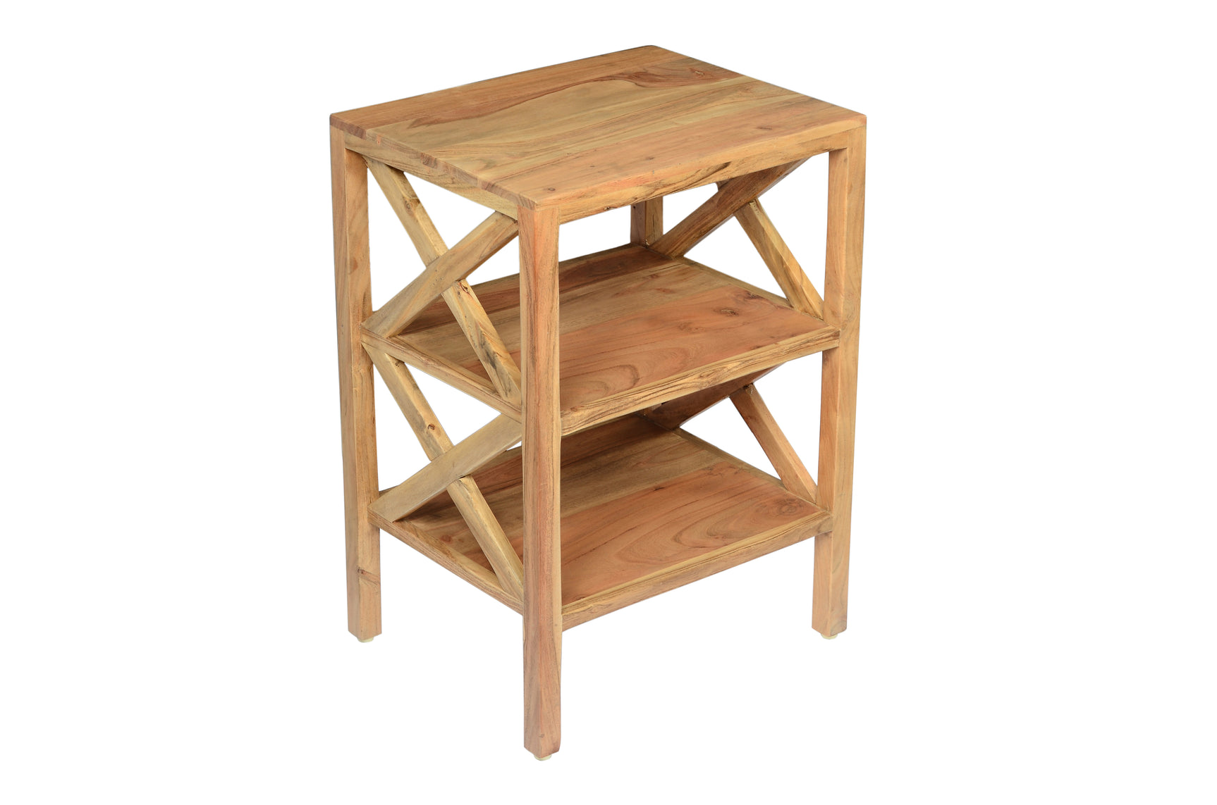 Dylan Natural X Side Accent Table - Ornate Home