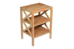 Dylan Natural X Side Accent Table - Ornate Home
