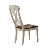 Dylan Side Chair in Buttermilk and Oak (Set of 2) 70333 - Ornate Home