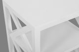 Dylan White X Side Accent Table - Ornate Home
