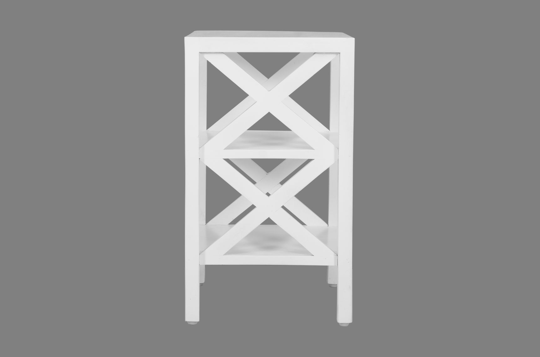 Dylan White X Side Accent Table - Ornate Home