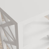 Dylan White X Side Accent Table - Ornate Home