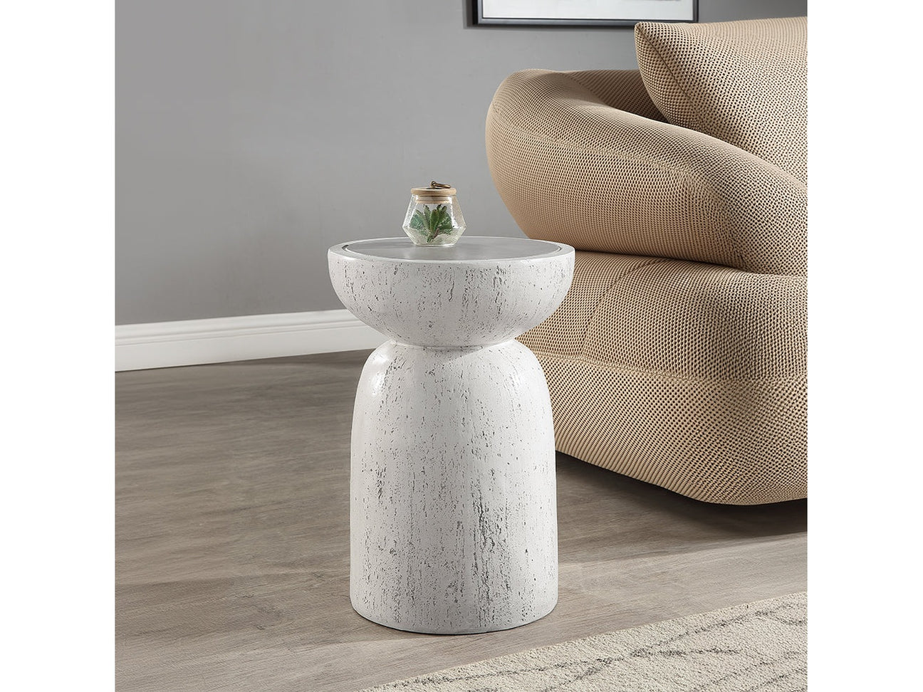 Dylana Natural Gray Accent Table - Ornate Home