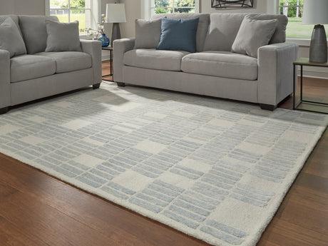 Dylanton Ivory/Blue Large Rug - Ornate Home