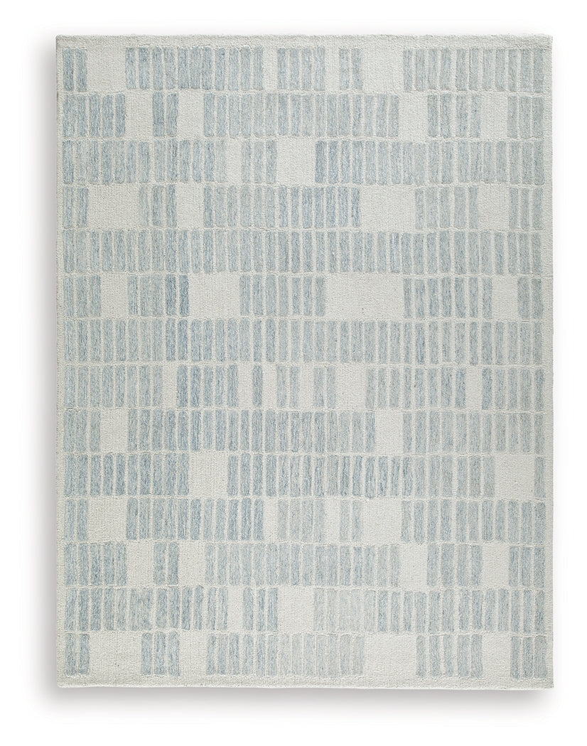 Dylanton Ivory/Blue Large Rug - Ornate Home