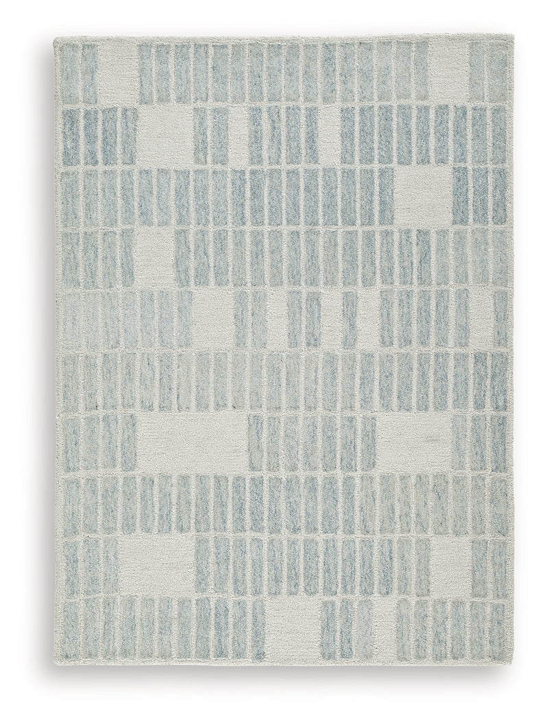 Dylanton Ivory/Blue Medium Rug - Ornate Home