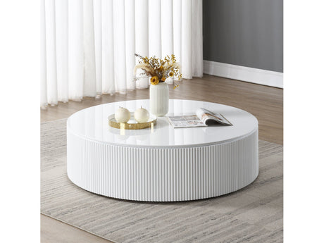 Dyllan White High Gloss Coffee Table - Ornate Home