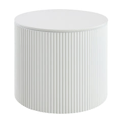 Dyllan White High Gloss End Table - Ornate Home