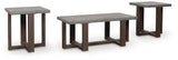 Dynnford Gray/Brown Occasional Table Set (Set of 3) (Online Special Price) - Ornate Home