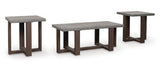 Dynnford Gray/Brown Occasional Table Set (Set of 3) (Online Special Price) - Ornate Home