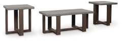 Dynnford Gray/Brown Occasional Table Set (Set of 3) - Ornate Home
