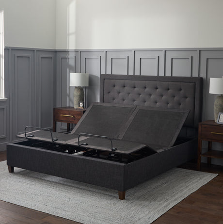 E255 Charcoal King Adjustable-Bed-Base - Ornate Home