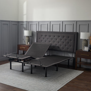 E255 Charcoal Queen Adjustable-Bed-Base - Ornate Home