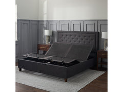 E255 Charcoal Twin XL Adjustable-Bed-Base - Ornate Home
