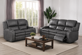 Wasatch Iron Fabric Power Reclining Sofa
