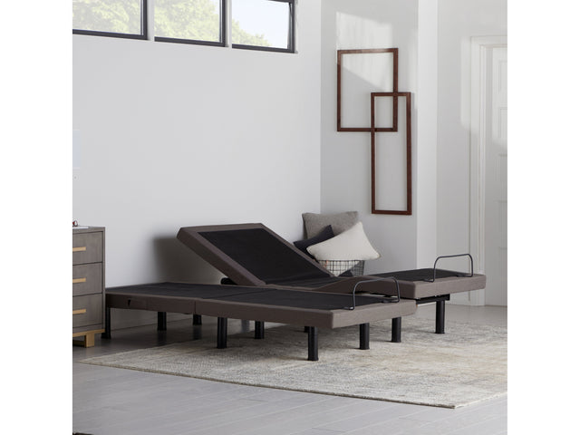 E455 Charcoal Queen Adjustable-Bed-Base - Ornate Home
