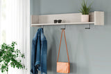 Socalle Natural Wall Mounted Coat Rack with Shelf - Ornate Home