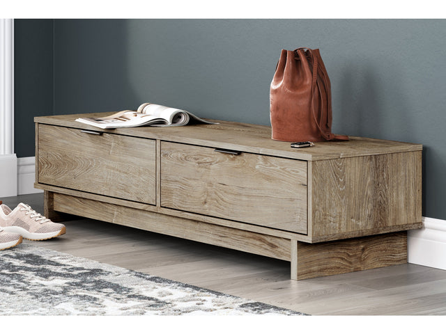 Oliah Natural Storage Bench - Ornate Home