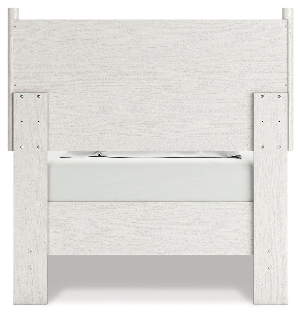 Aprilyn White Twin Panel Bed - Ornate Home