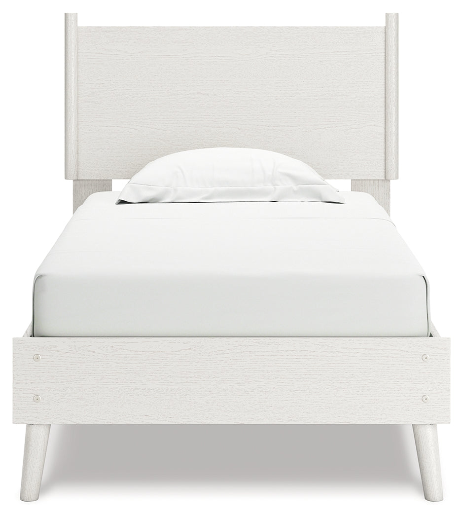 Aprilyn White Twin Panel Bed - Ornate Home