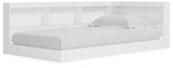 Piperton White Twin Bookcase Storage Bed - Ornate Home