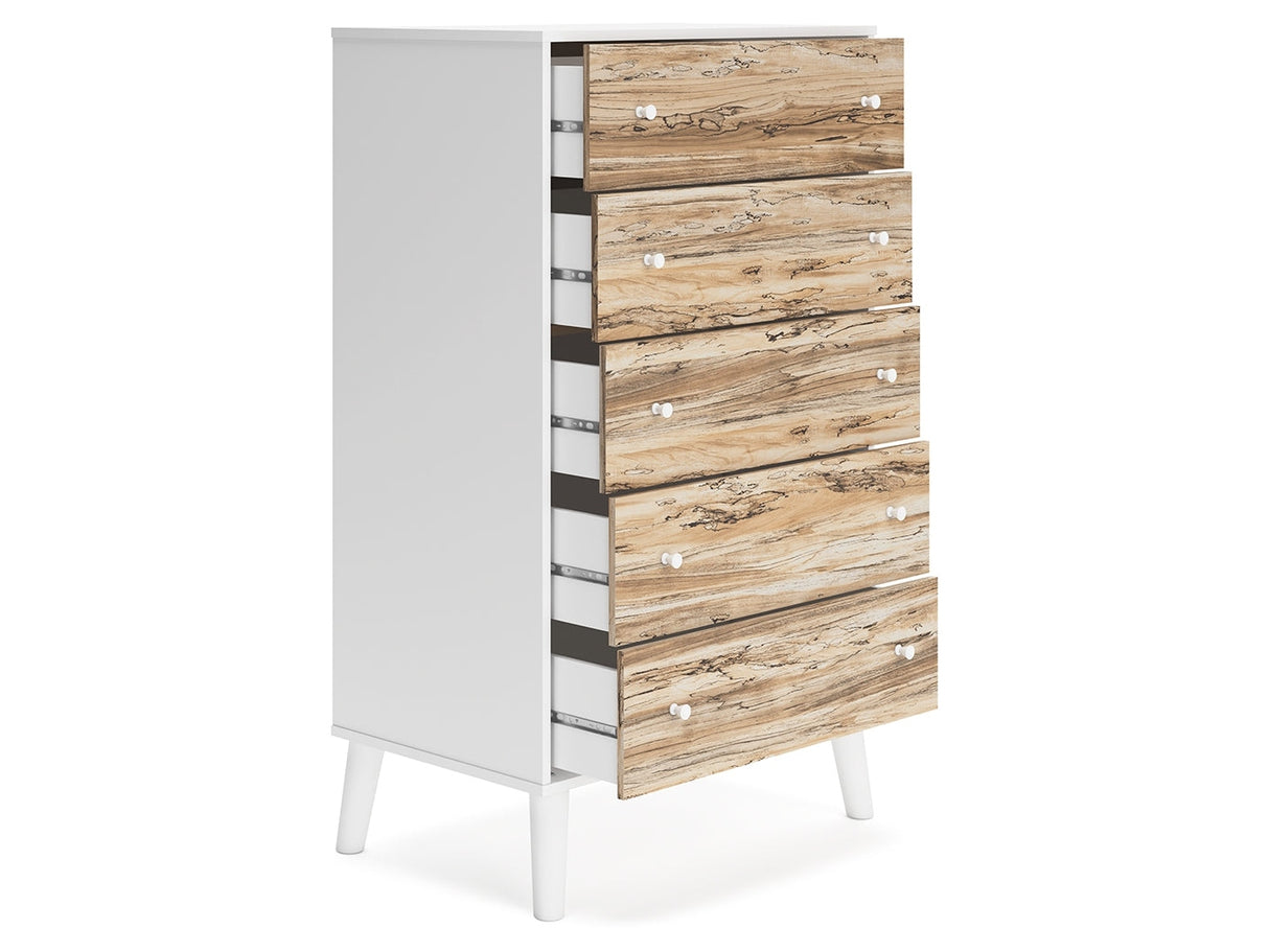 Piperton Two-tone Brown/White Chest of Drawers - Ornate Home