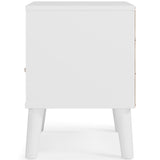 Piperton Two-tone Brown/White Nightstand - Ornate Home