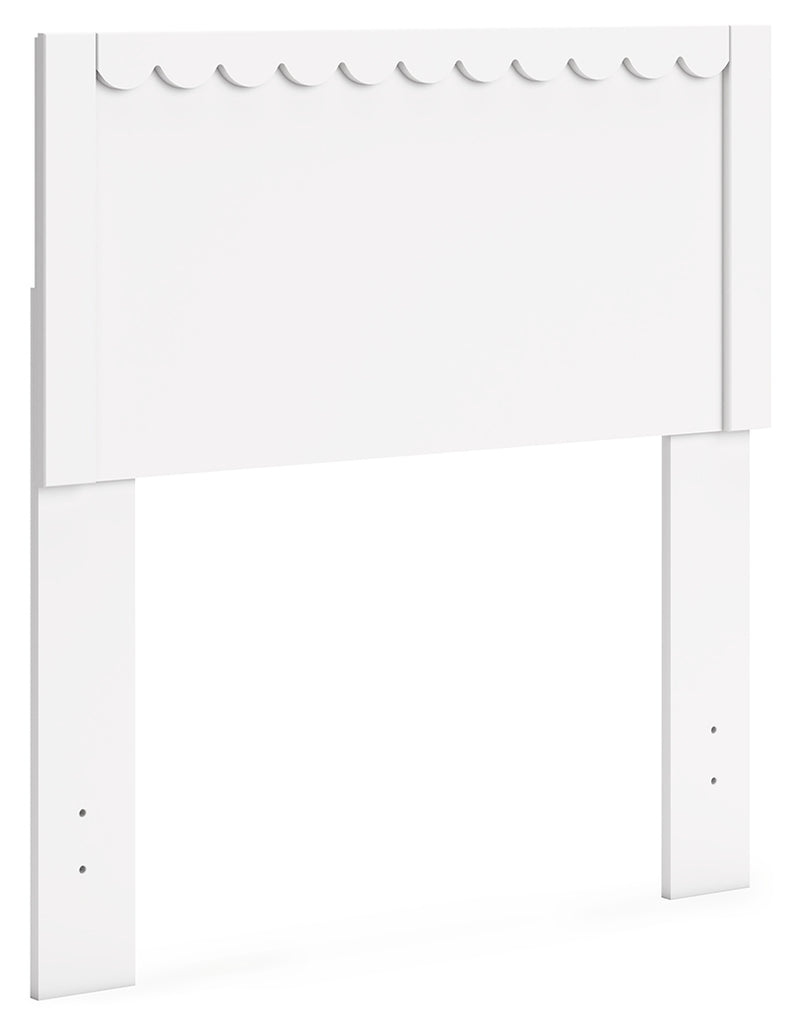 Hallityn White Twin Panel Headboard - Ornate Home