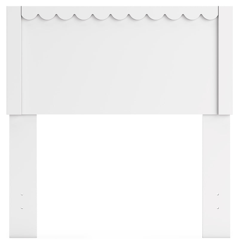 Hallityn White Twin Panel Headboard - Ornate Home