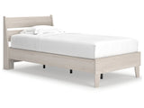 Socalle Natural Twin Panel Platform Bed - Ornate Home