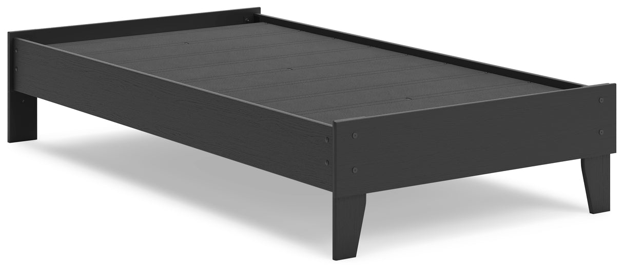 Socalle Black Twin Platform Bed - Ornate Home