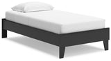 Socalle Black Twin Platform Bed - Ornate Home